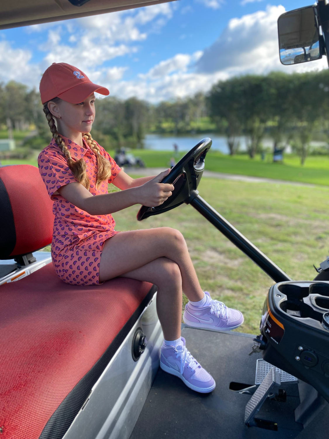 Girls Golf Polo | Watermelon Wedge