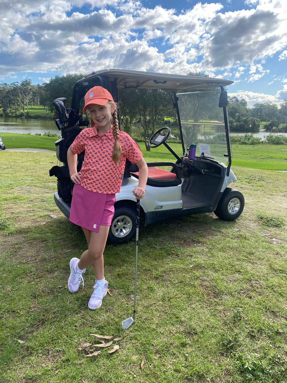 Girls Golf Polo | Watermelon Wedge