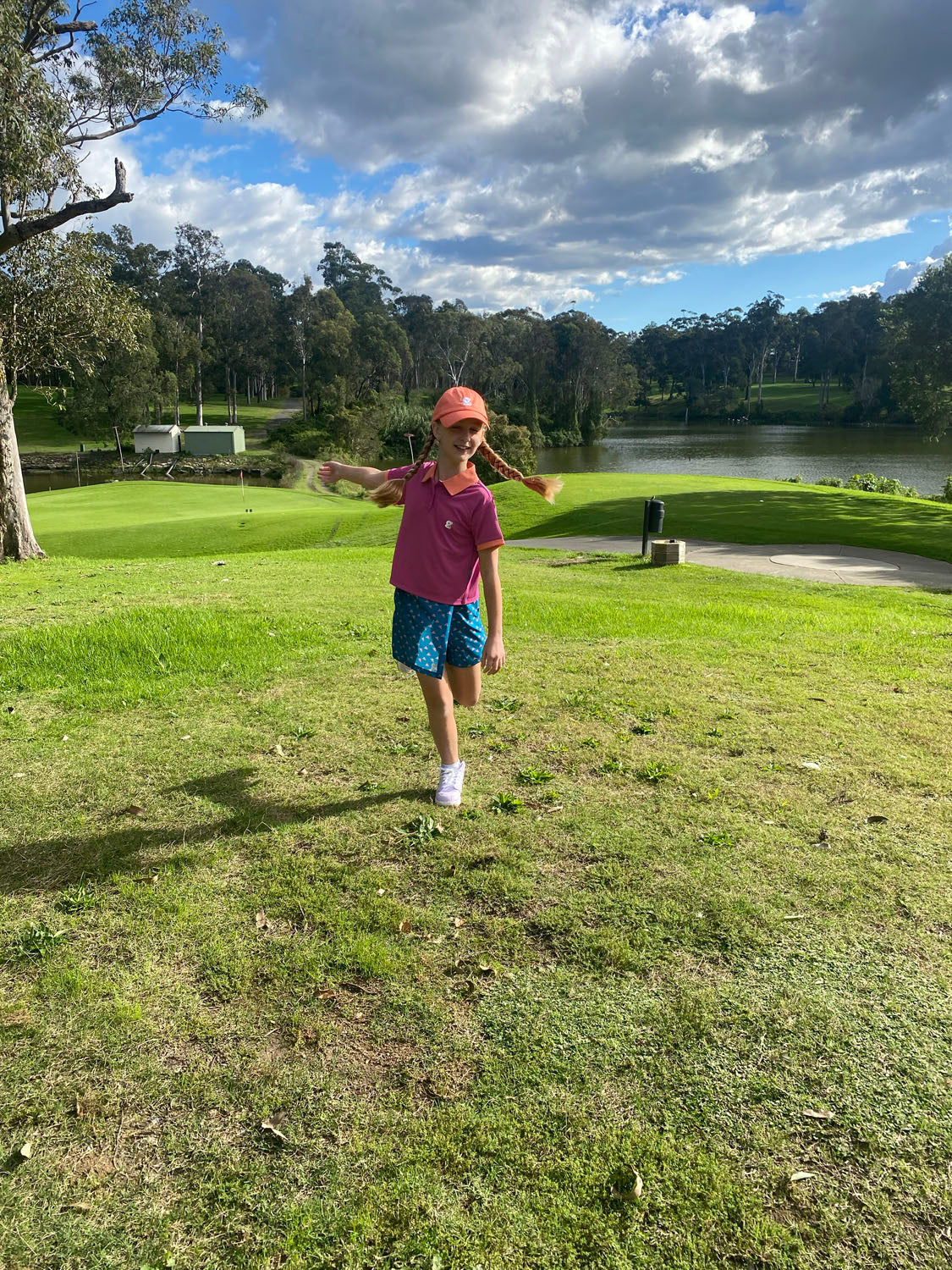 Girls Golf Polo | Sunset Swing