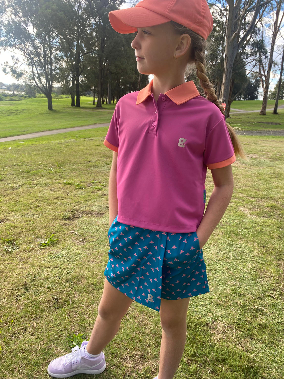 Girls Golf Polo | Sunset Swing